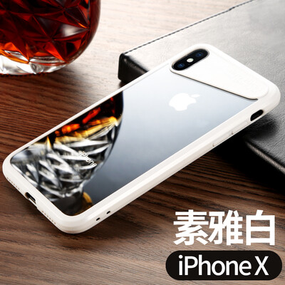 

Bangks Shi Benks Apple iPhoneX 10 protective cover All inclusive soft edge phone shell protection Apple iX i10 soft edge shockproof phone case Mobile phone protection Suiya white