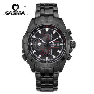 

CASIMA люксовый бренд часы мужские спортивные TOP моды мультифункциональные светящиеся случайные мужские кварцевые наручные часы водонепроницаемые 100m # 8202