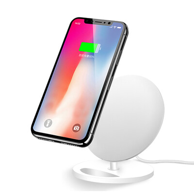 

Newman (Newmine) Apple 8 / X беспроводного зарядное устройство зарядка базы стоять поддерживает iPhone X / 8Plus Samsung S6 / 7 / 8edge + Q8 Белых