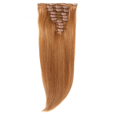 

Chorliss Clip In Hair Extensions 6PcsPack Human Straight Hairpiece Brazilian Remy Hair 14 16" 18" 20"