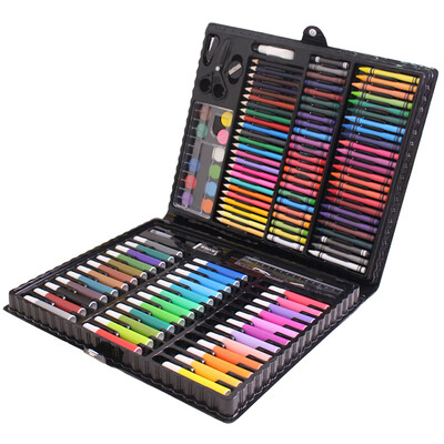 

Mingta 150 Pcs Kids Stationery Drawing Crayons Colored Pencils Toolbox