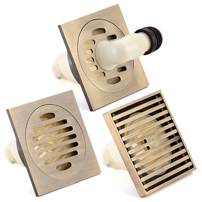 

Submarine drain in floor four bronze set