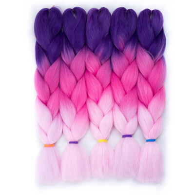 

szc Afro Jumbo Braids Наращивание волос 5-pack 2 Tone & 3 Tone Ombre Вязание крючком для волос с высокой температурой Kanekalon Synthetic