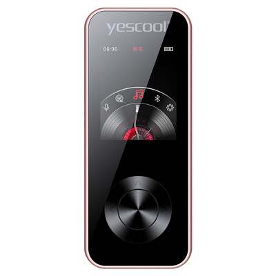 

Yescool MP3 music player non-destructive noise reduction Learn to play high-definition screen card put MP4 sports portable Walkman 16GB X2 Rose Gold