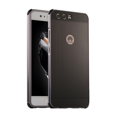 

Luxury Case for Huawei P10 Plus Aluminum Bumper+Acrylic Panel Back Glossy Business Cover for Huawei P10 Plus