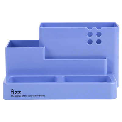 

Fizz multi-function 6 grid creative pen holder desktop storage office supplies dark blue BT5950