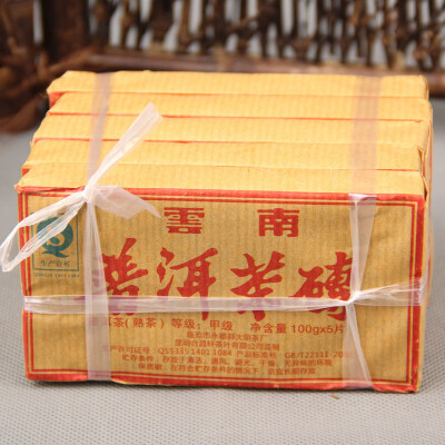 

Chinese Pu Er Tea Yunnan Brick Tea Ripe Tea 100g