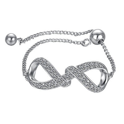 

Yoursfs Bow knot ring & Clear Cubic Zirconia Love Knot Promise CZ Finger Ring for girl