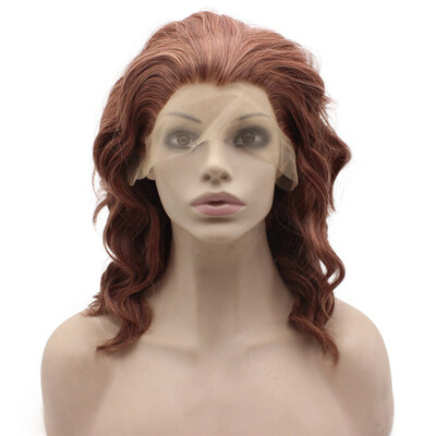 

Iwona Synthetic Hair Lace Front Shoulder Wavy Reddish Blonde Wig