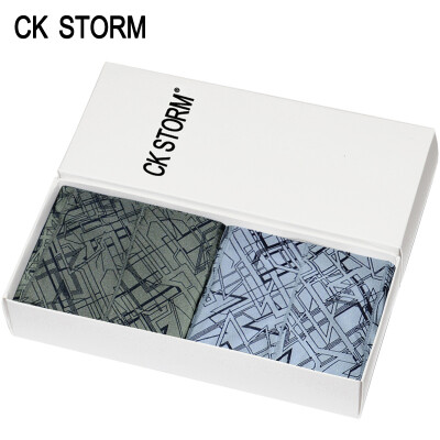 

CK STORM mens boxers ice silk 2 gift boxes