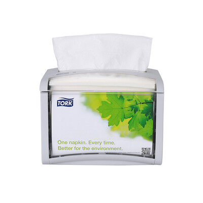 

Vida Doktor Tork United States imports Xpressnap desktop napkin dispenser tissue box ABS plastic advertising window can be placed 05 package N4 system napkin