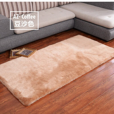 

AOZUN Australian Sheared Genuine sheepskin rug 160*230cm, coffee color bay window fur rug ,big size living room sheep fur carpet