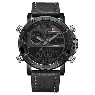 

NAVIFORCE NF9134 Quartz Fashion Watch Men Watches Top Brand Luxury Male Clock Business Military Dual Display 30M Waterproof Wrist