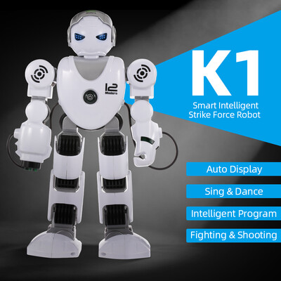 

Intelligent Robot K1 Smart Strike Force Robot Programmable Music Dance RC Toy for Kids Gift