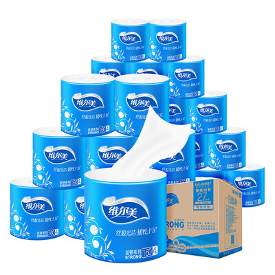 

[Jingdong супермаркет] Американские Виргинские провода жесткой слой бумаги 160 г Серия 4 27 рулонов туалетной рулон бумаги, имеющие сердцевину