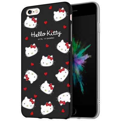 

Hello Kitty Apple 6 / 6s Mobile Shell iPhone6 ​​/ 6s Cartoon Sleeve All-In-One Silicone Shatterproof Soft Shell 4.7 "Sweetheart Hello Kitty * Black