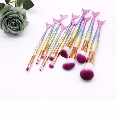 

Outdoor Makeup Brushes Set Mermaid Makeup Brush Cosmetic Brushes Eyeshadow Eyeliner Blush Brushes