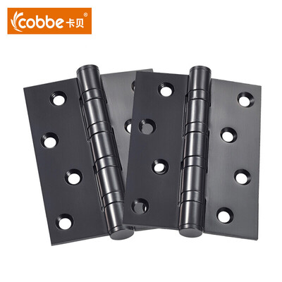

Kabe Cobbe stainless steel hinge indoor door thickening flat hinge black two piece