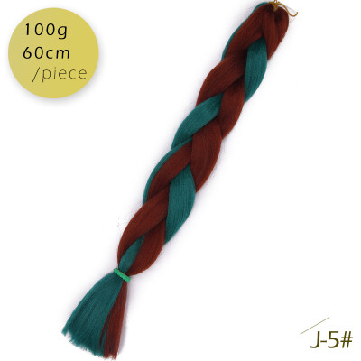 

AISI HAIR 100g / pcs 24inch   Kanekalon гигантский   косы Волосыломбер Две тонныЦветные синтетические волосы для кукол Вязание крю