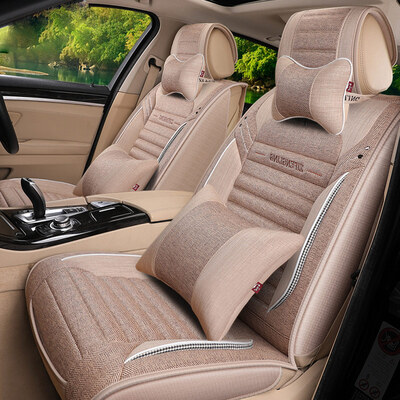 

Purple wind bell imitation linen car seat four seasons GM car seat seat cover sagitar magotan Ying Lang Lang Yi Regal Kia K3 Harvard Scorpio car seat cover Z02 Deluxe Edition - elegant brown