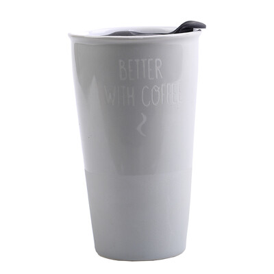 

A Ting Double Wall Ceramic Travel Mug Water Cup 11oz
