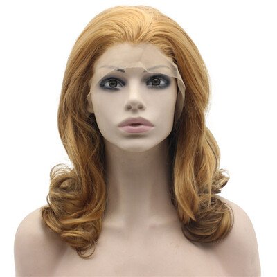 

Iwona Synthetic Hair Lace Front Shoulder Wavy Blonde Wig