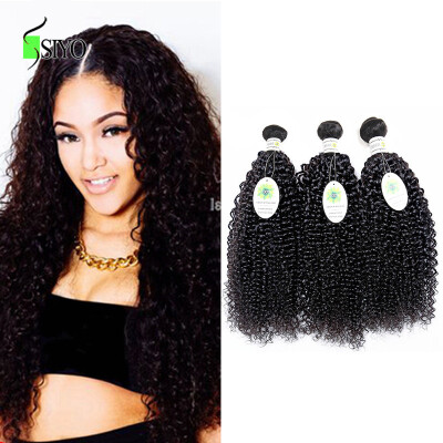 

7A Brazilian Virgin Hair Kinky Curly 3 Bundles 100 Unprocessed Brazilian Curly Human Hair Natural Color