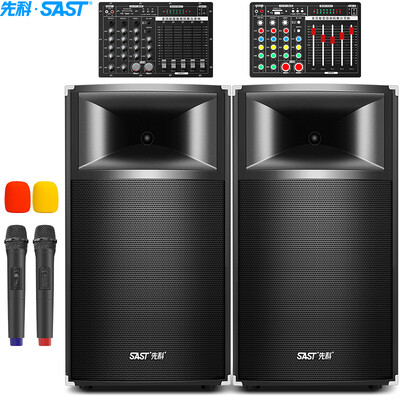 

SAST SA-816D Single 15-inch High Power Large Square Dance Sound KTV Professional Stage Active Sound Set Black