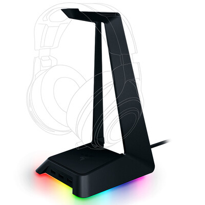 

Razer Symphony Base RGB Light USB HUB Base Headphone Stand Hook