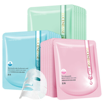 

Hyaluronic Huanliang stock solution silk silk mask set of 21 hyaluronic acid moisturizing silk mask affixed to enhance the color