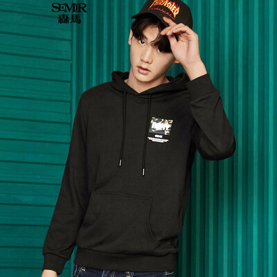 

Semir (Semir) мужской свитер с капюшоном 2017 осень мужской пуловер камуфляж печати платье 19057161225 корейской версии тенденции студентов в цветок серый XXL