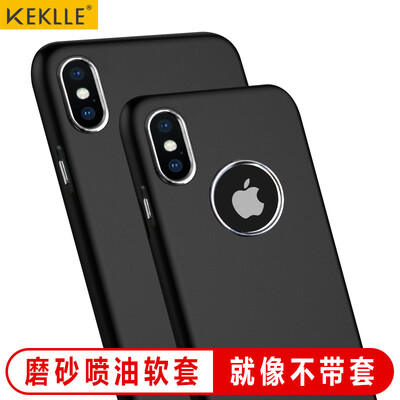 

KEKLLE Apple, X / 10 телефона оболочка защитного рукав iPhoneX / 10 телефона оболочка сопротивления матового падения гальванических ключи силикон мягкие мужская оболочки и женские модели охлаждения Phantom Black