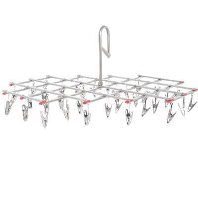 

Melody foldable windproof hook drying rack stainless steel socks baby underwear baby diaper drying rack 34 clip