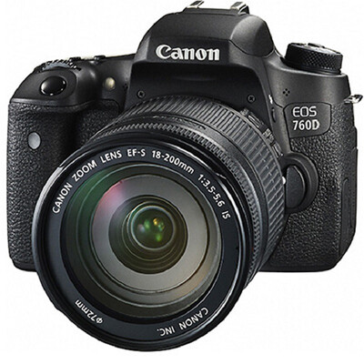 

Комплект Canon EOS 760D SLR (EF-S 18-200 мм f / 3.5-5.6 IS-объектив)