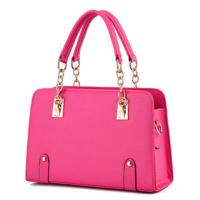 

Brand New 2016 candy color handbag Women leather handbags Fashion Women shoulder bags chain tote bag evening bag