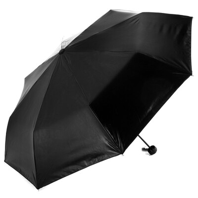 

[Jingdong Supermarket] Paradise umbrella (sunscreen value UPF50 +) black rock satin vinyl three fold sunny umbrella 31007E black map