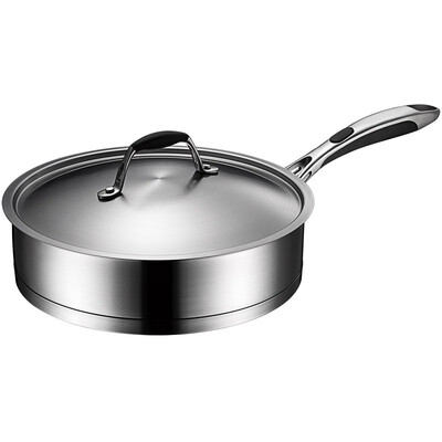

Jingdong Supermarket Ai Shida 26CM Aragon 304 stainless steel pan frying pan QL1126 Induction Cooker Stove Steak Pot Pancake Pancake Omelette