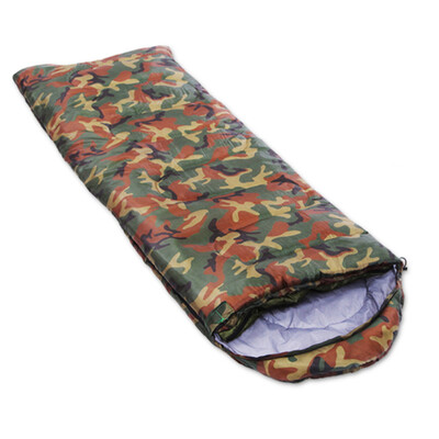 

Shanglong Camouflage sleeping bag with hood envelope sleeping bag hollow cotton lunch break sleeping pad can be tiled tent inside pad leisure camping