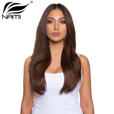 

Nami Hair 4 Bundles Light Brown #4 Color Brazilian Human Straight Hair Extensions12"-26" No Shedding No Tangle Free Shipping