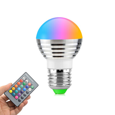 

1X AC 85V - 265V 110V 220V 16 Цветной сменный RGB LED Прожектор колба 5W Рождественский декор + ИК-пульт дистанционного управления