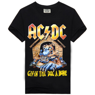 

Mens Black 3D Graphics Printed Rock Skull Pattern Short Sleeve T-Shirt Top Tee Shirt M-XXXLACDC Dog Bone