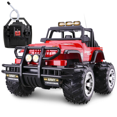 

Live Rock 358A remote control off-road vehicle rocking car toy climbing off-road Hummer drift charging remote control car model children boys and girls toy car 29 cm red