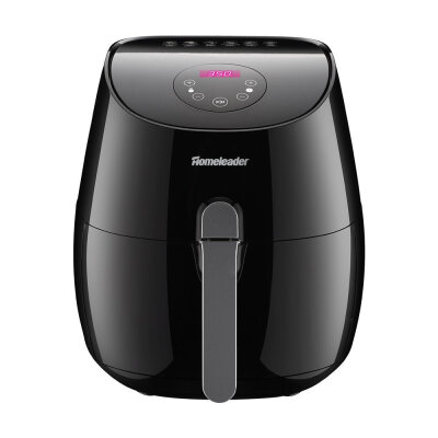 

Homeleader 3.4QT Oil Free Air Fryer, Digital Air Fryer with Recipe Book,Pop corn,Chips And Roast Chicken,1350W,Black