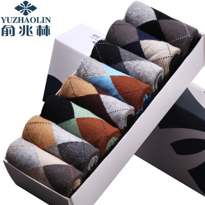 

Yu Zhaolin 8 pairs of socks mens cotton socks sweat-absorbent breathable business tube stockings casual business socks cotton weaving sports casual socks all yards