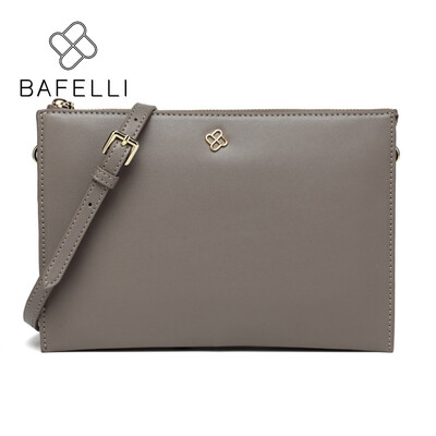 

BAFELLI women clutches split leather small envelope clutches women shoulder bag gary pink black messenger bolsos mujer women bag