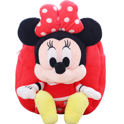 

Disney Disney plush toys backpack nursery bag Q version Mickey Mouse cute cartoon backpack Minnie