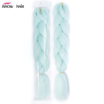 

Ishow 24inch синтез банты чистый цвет волос при KanekalonJumbo банты выстрелов продлить ерш Yaki текстура 1pc/акселерометры