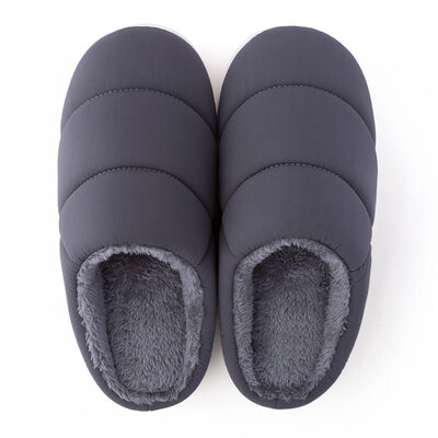 

Park West POSEHOME simple parent-child plush slippers plush slippers light warm male 2001 dark gray 44-45