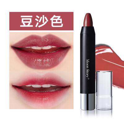 

Moe Dai children Moon Story flower color moisturizing color lipstick pen 32g 13 bean color durable easy to color saturation outlined