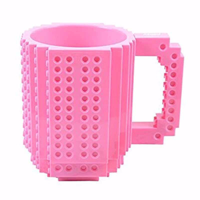 

Outdoor Creative DIY Build-on Brick Mug Lego Style Puzzle Mugs Building Blocks Coffee Mug